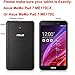 AiSMei Folio Folding Stand Case For Asus MeMo Pad 7 ME70CX ME170CX-A1-BK 7-Inch ASUS ZenUI ME70CX Tablet Case + Stylus + Film - Purple