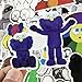 KAWS Laptop Stickers, Cute Cartoon Vinyl Computer Waterproof Water Bottles Skateboard Luggage Decal Graffiti Patches Decal 65Pcs Pack