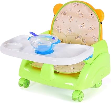 Wangcgjy Siege Rehausseur A Roulettes Avec Plateau For Bebe Chaise Haute Portative Pliante For Manger Color Style 1 Amazon Fr Cuisine Maison