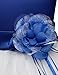 NNJXD Girl Tutu Flower Petals Bow Bridal Dress for Toddler Girl Size 3-4 Years Big Blue 1