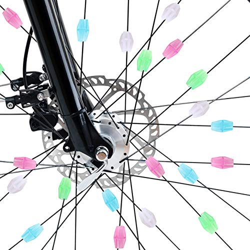 TRIXES 100PC Bicycle Spokey Dokey Beads – Neon Bright Multicoloured - Thumbnail 4