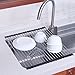 NEX Dish Drying Rack Over-The-Sink Folding Dish Drainer for Kitchen Use Drying Mat(D001)