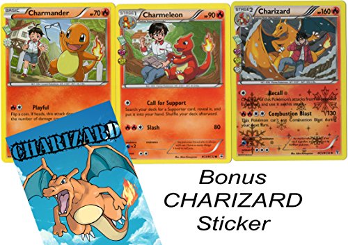 POKEMON -EVOLUTION SET - CHARIZARD / CHARMELEON / CHARMANDER GENERATION RC5/RC32 - HOLO RARE CARD LOT