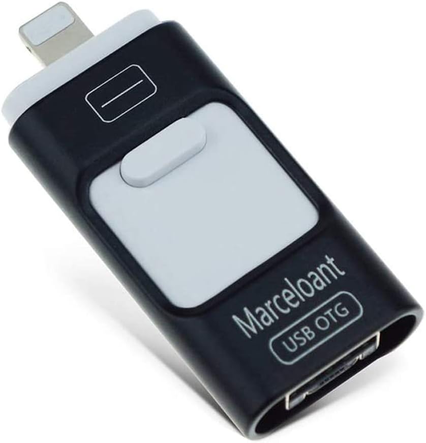 USB Flash Drives for iPhone iPad iOS Android 32GB Memory Stick, Marceloant OTG Flash Drive External Storage Flash Memory Pen Drive [Upgraded Version] (Black)