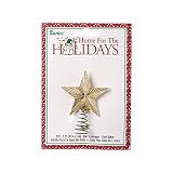 Darice 5-Point Star Tree Topper, 2.25-Inch, Gold Glitter (2463-46)