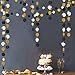 Glitter Black Silver Gold Circle Garland Party Decorations Paper Circle Dots Streamers Banner Backdrop for Weddings NYE Birthday Graduation Anniversary Baby Shower Prom Party Decor