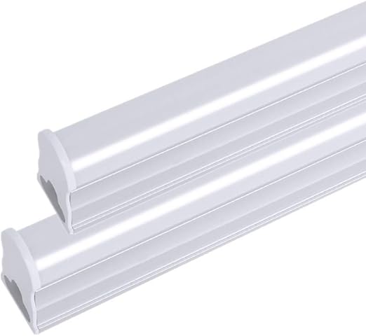 2 pcs t5 led tubos de luz 20w 120cm ip20 led lampara fluorescente 1600lm 4000k blanco natural adecuado para sala de estar dormitorio cocina bano