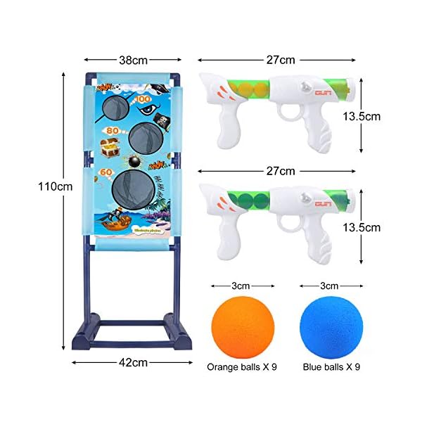 DX-DA-XIN-Moving-Shooting-Targets-Game-Electric-Scoring-Target-Kids-Toy-with-2-Popper-Guns-18-Foam-Balls-Outdoor-Garden-Toys-Gifts-for-Boys-Girls-110-x-42cm DX DA XIN Moving Shooting Targets Game Electric Scoring Target Kids Toy with 2 Popper Guns 18 Foam Balls Outdoor Garden…