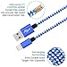 E-POWIND [6+6+10]ft Lightning Cable with Ultra-compact Connector Charging Cable Cord For iPhone7/7plus/6/6plus/6s/6splus,iPhone 5/SE, iPad, iPod on Latest IOS10.(BLUE WHITE)