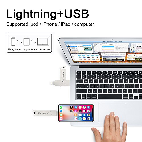 image for MFi Certified USB Flash Drives for iPhone 32GB Pen-Drive Memory Storag