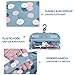 EPQUEEN Travel Toiletry Bag Hanging Cosmetic Makeup Organizer Women Travel Makeup Bag for Toiletries Gifts for Monther Girls Blue Flower