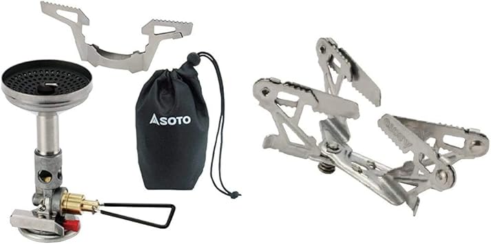 Amazon ソト Soto マイクロレギュレーターストーブ ウインドマスター Sod 310 キャンプストーブ ウインドマスター用4本ゴトク フォーフレックス Sod 460 セット買い ソト Soto シングルバーナー