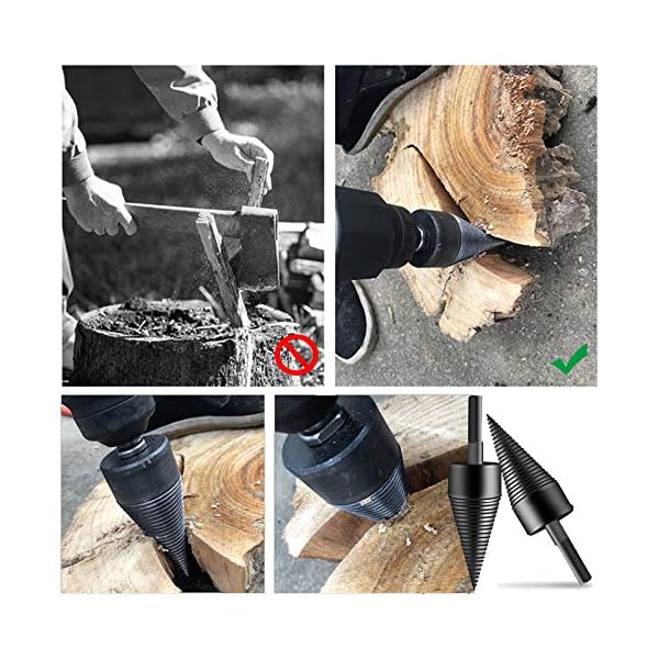 Sechskantschaft Holzspalter Brennholzbohrer Holzspalter Bohrer Brennholzbohrer Holzspalter Sechskantschaft Schraube… – Bild 7