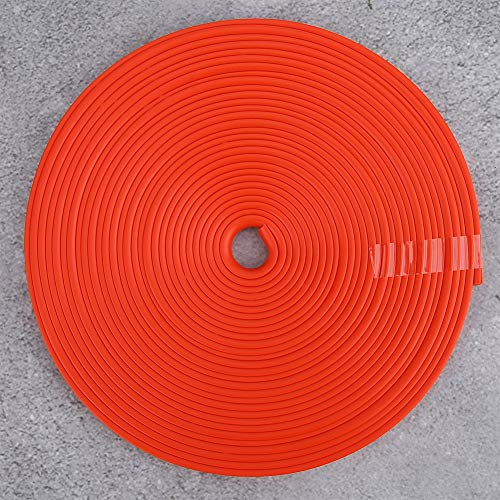 Suuonee Car Wheel Rims Protector, 8M / Roll Car Wheel Hub Edge Protector Tire Guard Strip Sticker Universal(Red)