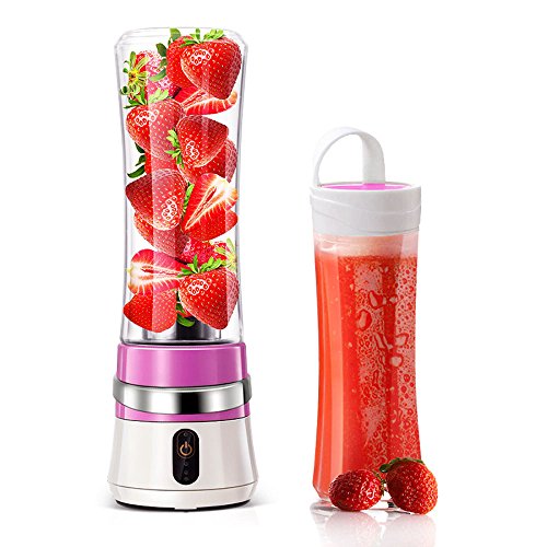 Click Here to See More Images Juicer By Charging Glass Juice Cup Mini Portable Juicer Fruit Fruit Juice Small Frying Machine,Purple
