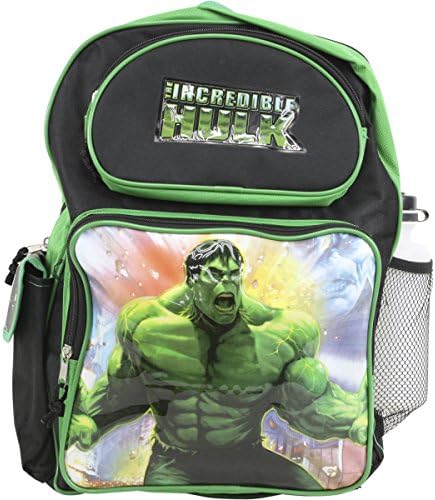 Incredible Hulk Green and Black Roller Bag Backpack