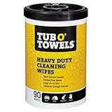 Tub O Towels Heavy-Duty 10" x 12" Size Multi-Surface Cleaning Wipes, 90 Count Per Canister (Misc.)