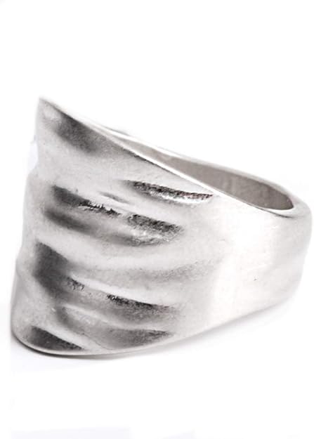 Amazon 即納 韓国 アクセサリー 指輪 リング シルバー アシンメトリー 太め 大きめ 大人かわいい カジュアル 韓国ファッション オルチャン ブライダル 結婚式 二次会 パーティー リング 通販