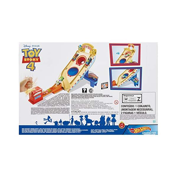 Hot Wheels and Disney Pixar Buzz Lightyear Character Car Play Set, Toy Story, Ramp, Slam Launcher, Car and Figures, Ages…