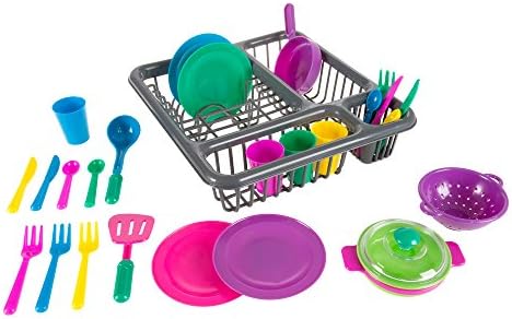 Hey! Play! Kids Play Dish Set, 27 Piece 