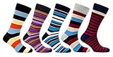 Socks n Socks-Men's 5-pair Luxury Fun Cool Cotton Colorful Dress Socks Gift Box