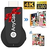 4K&1080P Wireless HDMI Display Adapter,Iphone Ipad Miracast Dongle for TV,Upgraded Toneseas Streaming Receiver,Macbook Laptop Samsung Android Phones,Business Education Thanksgiving Christmas Day Gift