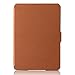 OMOTON Kindle Paperwhite Case Cover - The Thinnest Lightest PU Leather Smart Cover Kindle Paperwhite fits All Paperwhite Generations Prior to 2018 (Will not fit All New Paperwhite 10th Gen), Brown