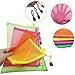 8 Pcs Zipper Mesh File Bags Folder Document Pockets with Bill B5 A5 A6 Size, AFUNTA 4 Color 4 Size Nylon Pencil Case Cosmetic Storage Office Pouch Holder- Orange, Yellow, Green, Rose Red