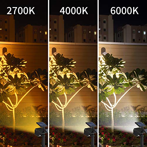 CLV Solarleuchte garten【Neue Pro-Version】, Solarlampen für den Garten mit 3 Helligkeitsstufen, 40 LEDs Wasserdicht… – Bild 6
