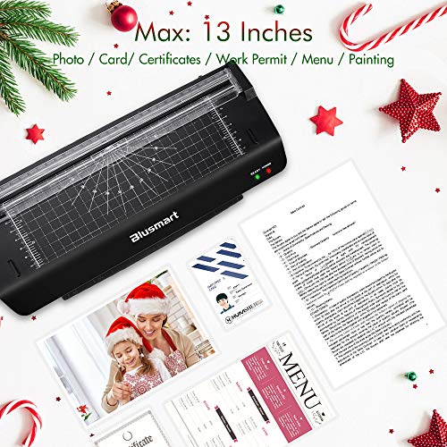 13 inches Laminator, Blusmart Multiple Function A3 Laminator with 25 Laminating Pouches, Paper