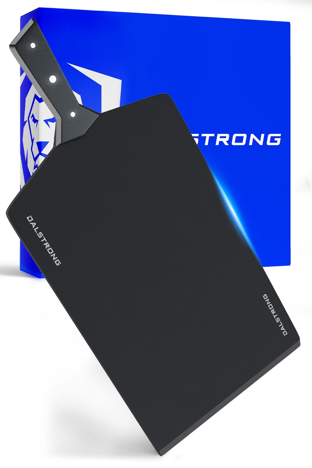 DALSTRONG Black Wood-Fibre Cutting Board - Large Size (25 cm x 40 cm) - The Infinity Series - G10 Handle - Obsidian Black