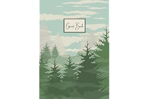 Guest Book: Cabin Guest Book for Vacation Home Rustic Hardcover Perfect for Holiday Homes in the Mountains Cabins in the Woods Vacation Rental House and Bed & Breakfasts | Graphic Pine Trees Edition