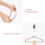 MangoKit 30 Pack Velvet Hangers 28cm Non-Slip Baby Space-Saving Pink view 7