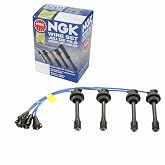NGK Spark Plug Wire Set Compatible with Toyota Corolla 1.8L L4 1998-1999 | Fixes misfire, rough idle and surge from cracked plug wires; complete wire set; clears P0300. OE replacement.