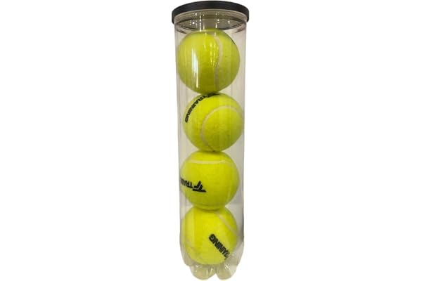 Tubo com 4 bolas de tênis Tecnifibre Training New Amarelo Tecnifibre