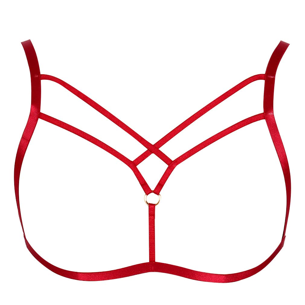Women's Body Harness Bra Carnival Party Photography Dance Accessories Clothing Adjustable Punk Gothic Bra