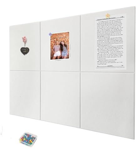 Lyellfe Lot De 6 Tableaux D'affichage En Liège Autocollants Sans Cadre