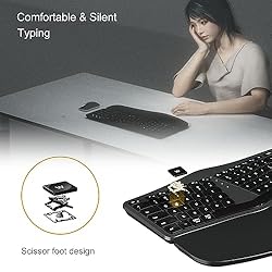Gimibox Wireless Ergonomic Keyboard,Bluetooth and
