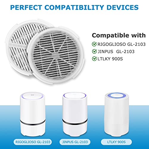 GL2103 True HEPA Replacement Filter For RIGOGLIOSO GL2103, JINPUS GL