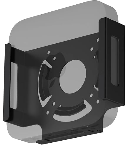 Support Aluminium Ordinateur Support Mural VESA Pour Mac Studio - Aluminium Anti-rayures Noir Mac Mini M4