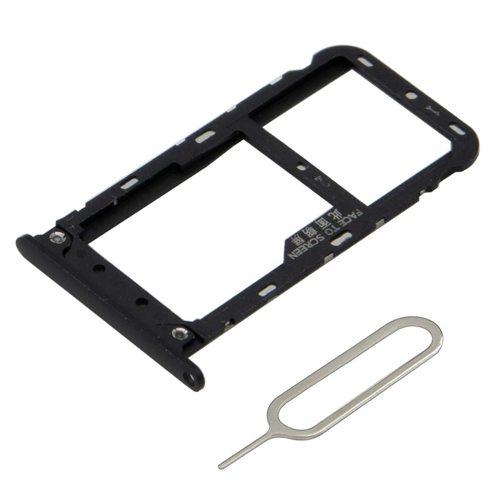 MMOBIEL DUAL SIM Card Slot Tray Holder Replacement Compatible with Xiaomi Poco X3 NFC/Poco X3 Pro/Poco X3-6.67 inch - Incl. Rubber Gasket and Sim Pin - Black