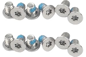 SundiooK Back Cover Screws for Dell for XPS 13 15 Series 9343 9350 9360 9550 9560 9570 M5510 M5520, 10-Pack Metal Laptop Bott