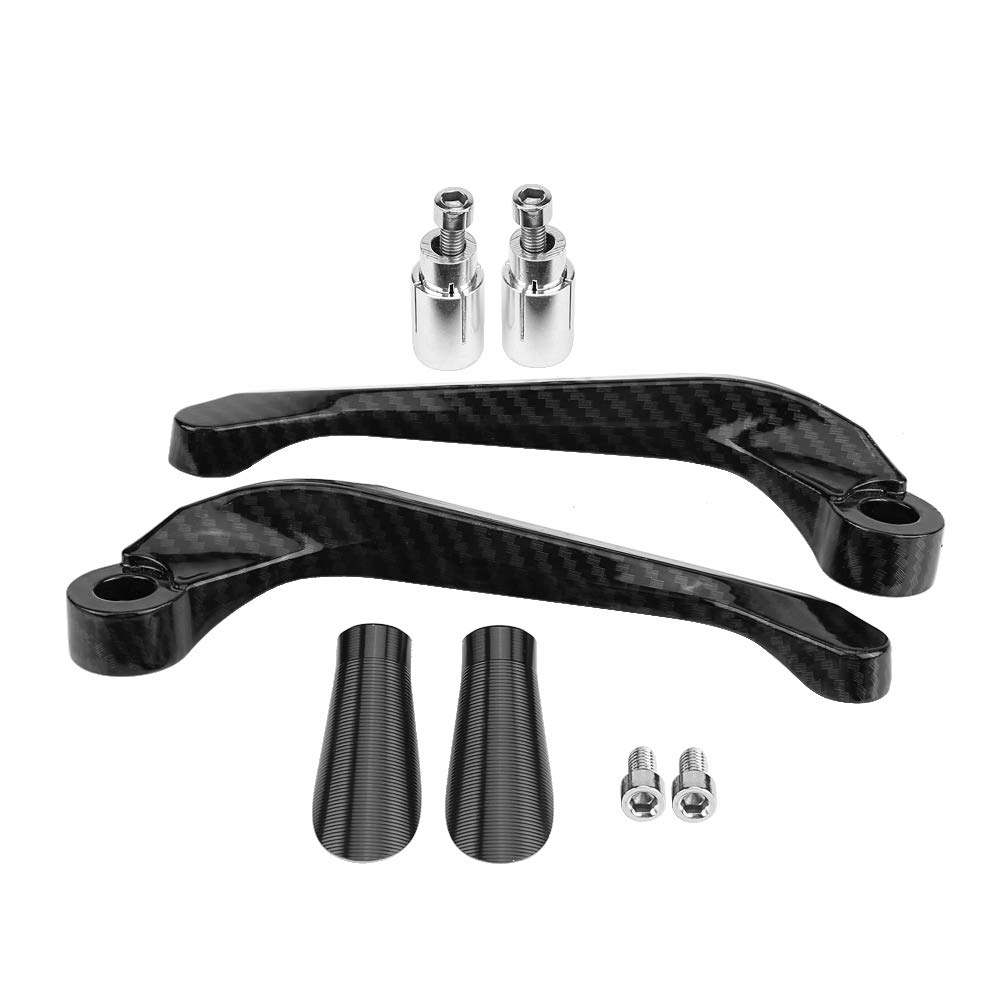 Motorcycle Brake Clutch, Carbon Fiber Motorcycle Brake Clutch Guard, Universal 7/8" 22mm Handlebar Protect Levers for Motorcycles, Scooters, Riders