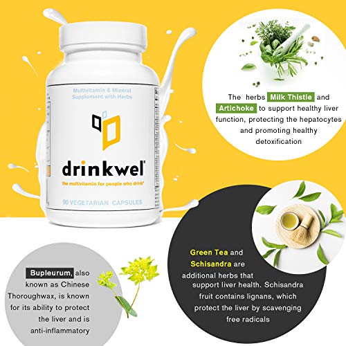Drinkwel Hangover Supplement toGo Packets 20 Servings x 3 Capsules