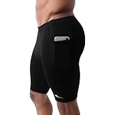CompressionZ Men Compression Shorts for Running, Workout Baselayer Spandex | Breathable 4-way stretch underwear gym half tights, rowing, lightweight, cycling, biking, lifting