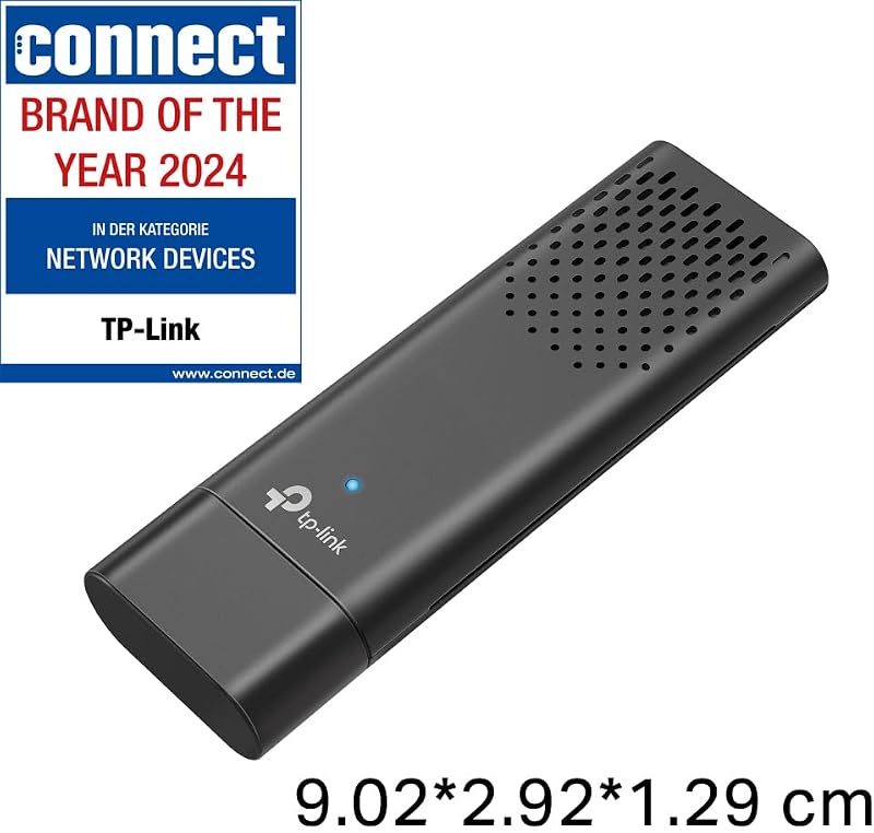 Archer TX20U WLAN Stick Für PC, 𝐖𝐢𝐅𝐢 𝟔 AX1800 Dual Band, nur Kompatibel mit Windows 11/10, USB 3.0, MU-MIMO, OFDMA, WPA3-Verschlüsselung
