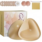 BEYCMY Push Up Sticky Bra Inserts, Double Sided Adhesive Reusable Bra Pads Suitable for Swimsuit, Sports Bra