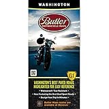 Butler Motorcycle Maps Washington G1 Map, Best Paved and Dirt Roads in WA