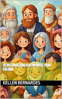 Livro 15 Histórias bíblicas infantis para colorir