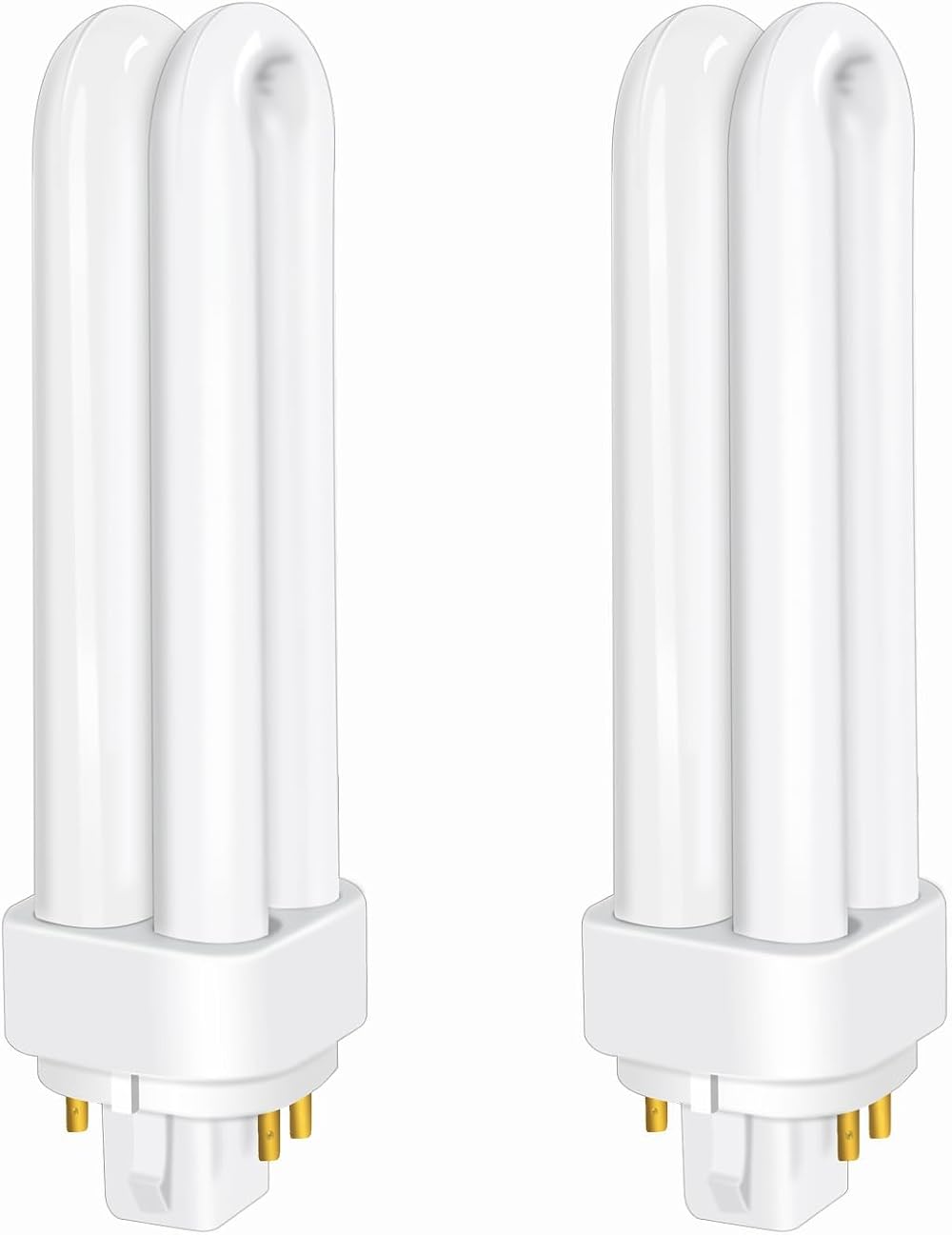 Akynite 13W G24q-1 4-Pin CFL 850LM 4000K 2U Shape AC220-240V 2pcs
